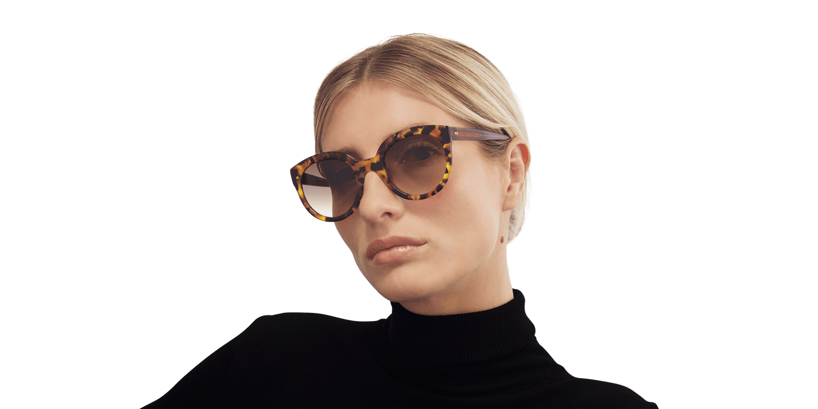 ISO! Rouje Lolita Sunglasses in tortoise/ brown Johann Wolff | Carousel in Vintage Tortoise Burnt Yellow  main image 3