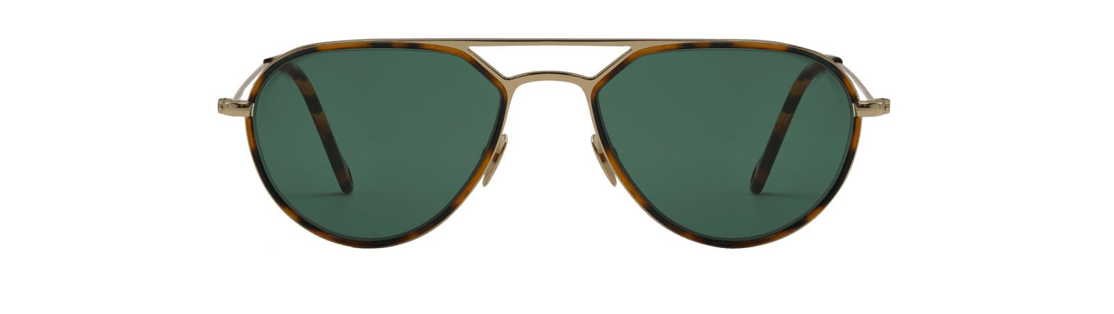 Apercu Claude sunglasses in Chameau Claude Sunglasses in Seaweed Crystal with Antique Silver  main image 4